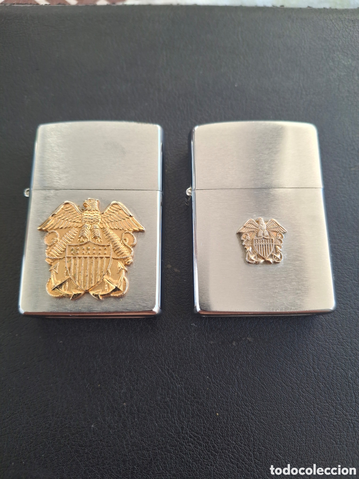 Coleccionismo: Zippos made in usa de la marina - Foto 2