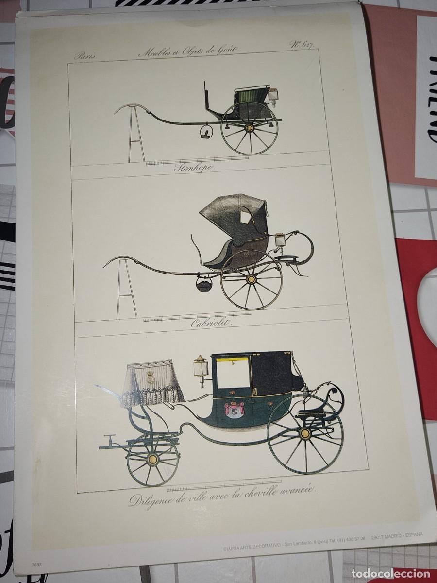 Coleccionismo: LAMINA DE CARRUAJES ANTIGUOS NUMERADA PARA ENMARCAR.37 CM X 25 CM.- *1*