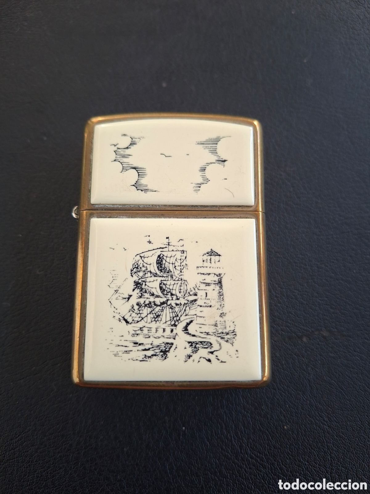 Coleccionismo: Zippo USA bradford dorado