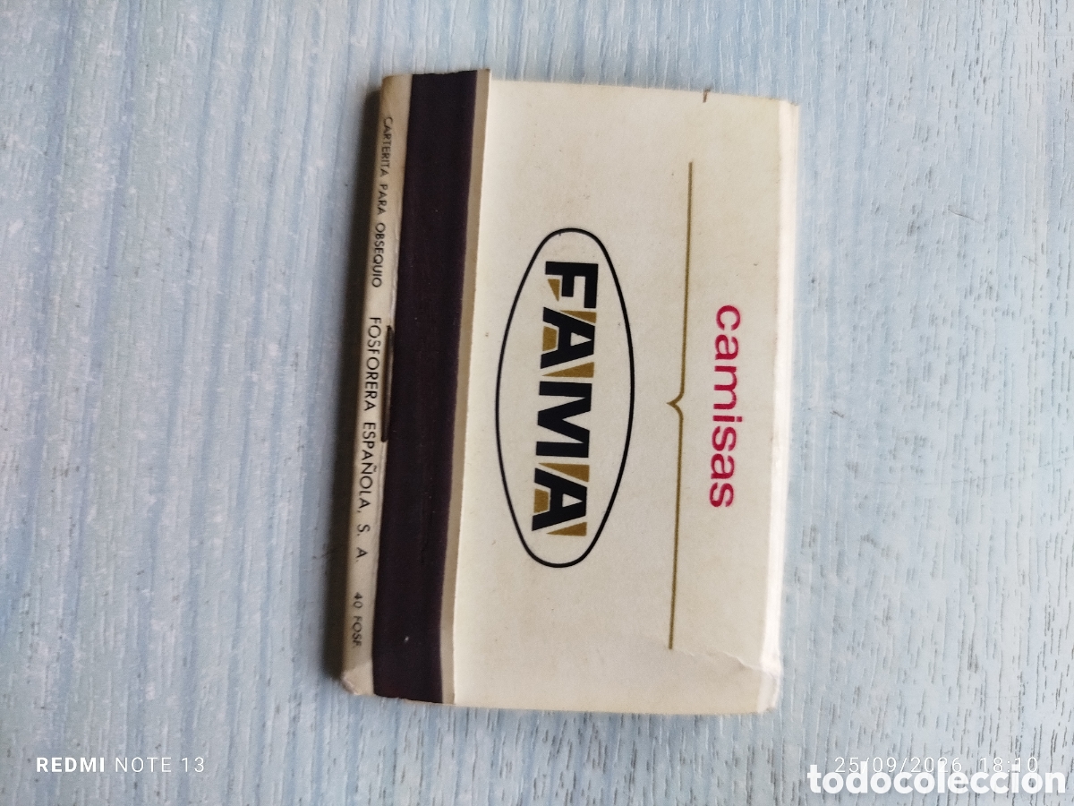 Collectionnisme: Caja cerillas camisas fama Barcelona