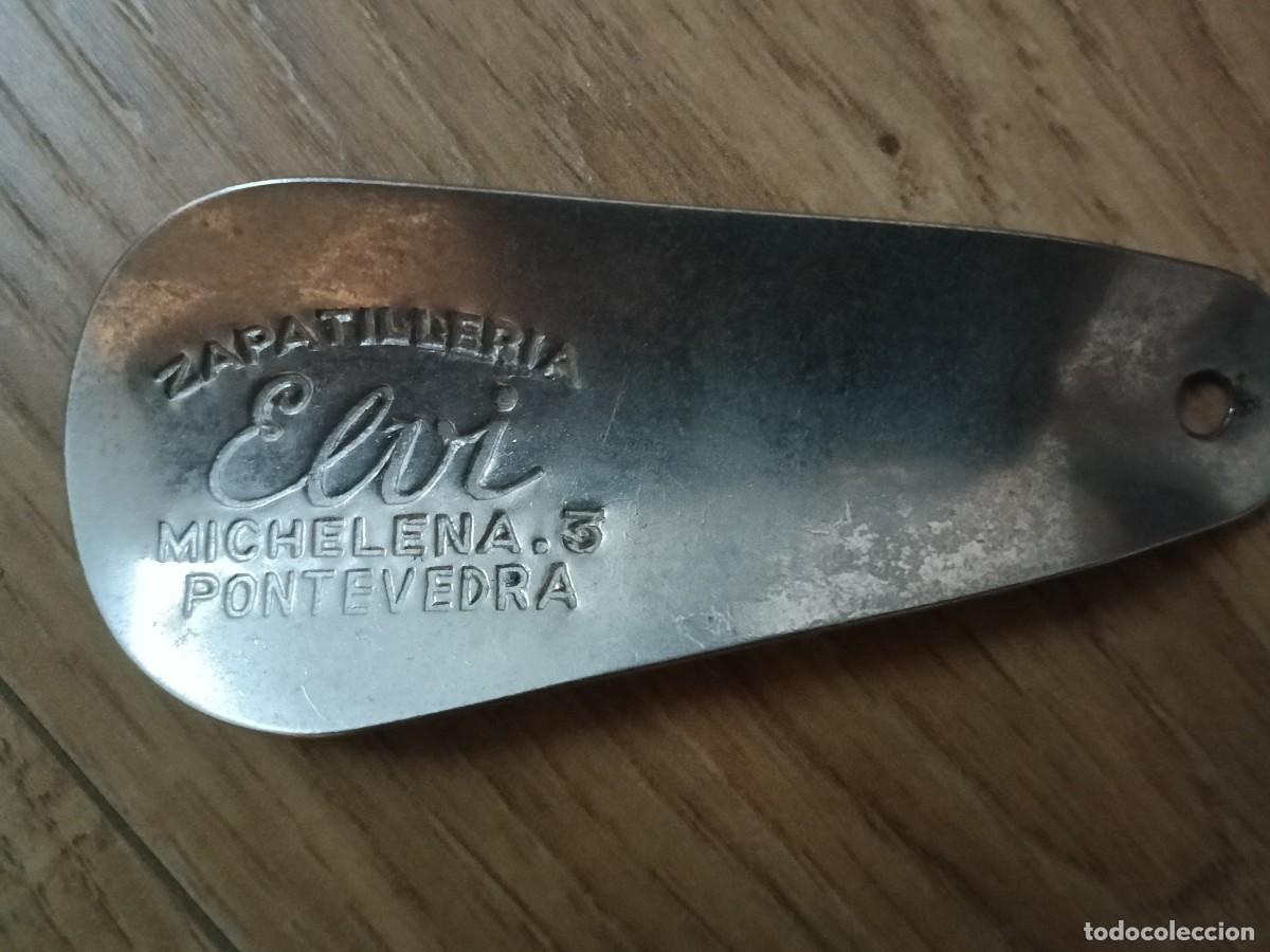 Coleccionismo: Antiguo calzador. Zapatiller&iacute;a Elvi. Pontevedra. Michelena, 3.