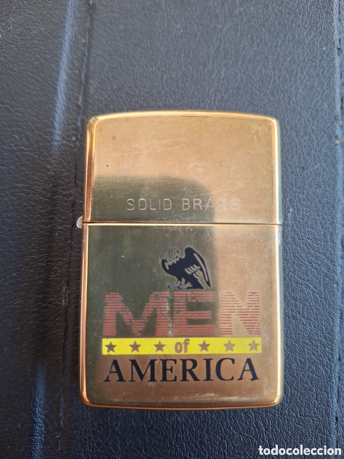Coleccionismo: Zippo dorado solid brass - Foto 4