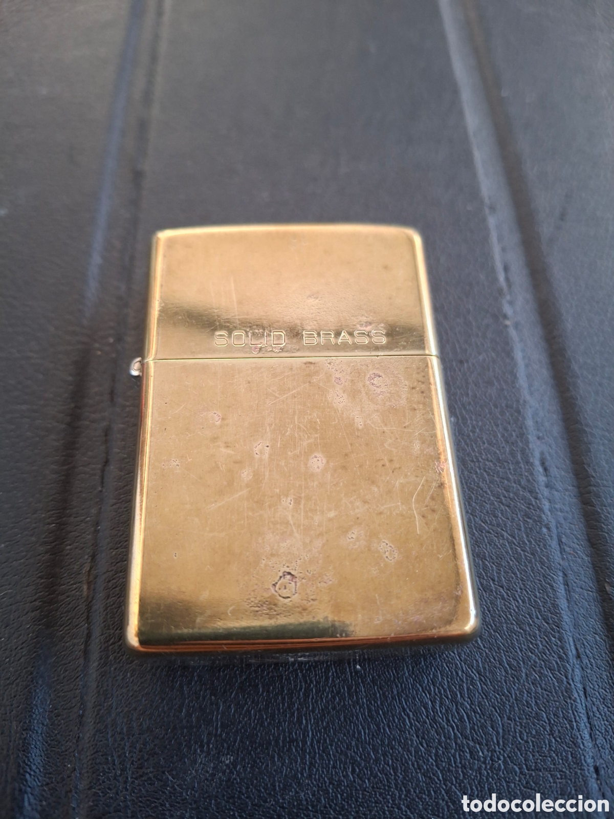 Coleccionismo: Zippo clasic solid brass dorado