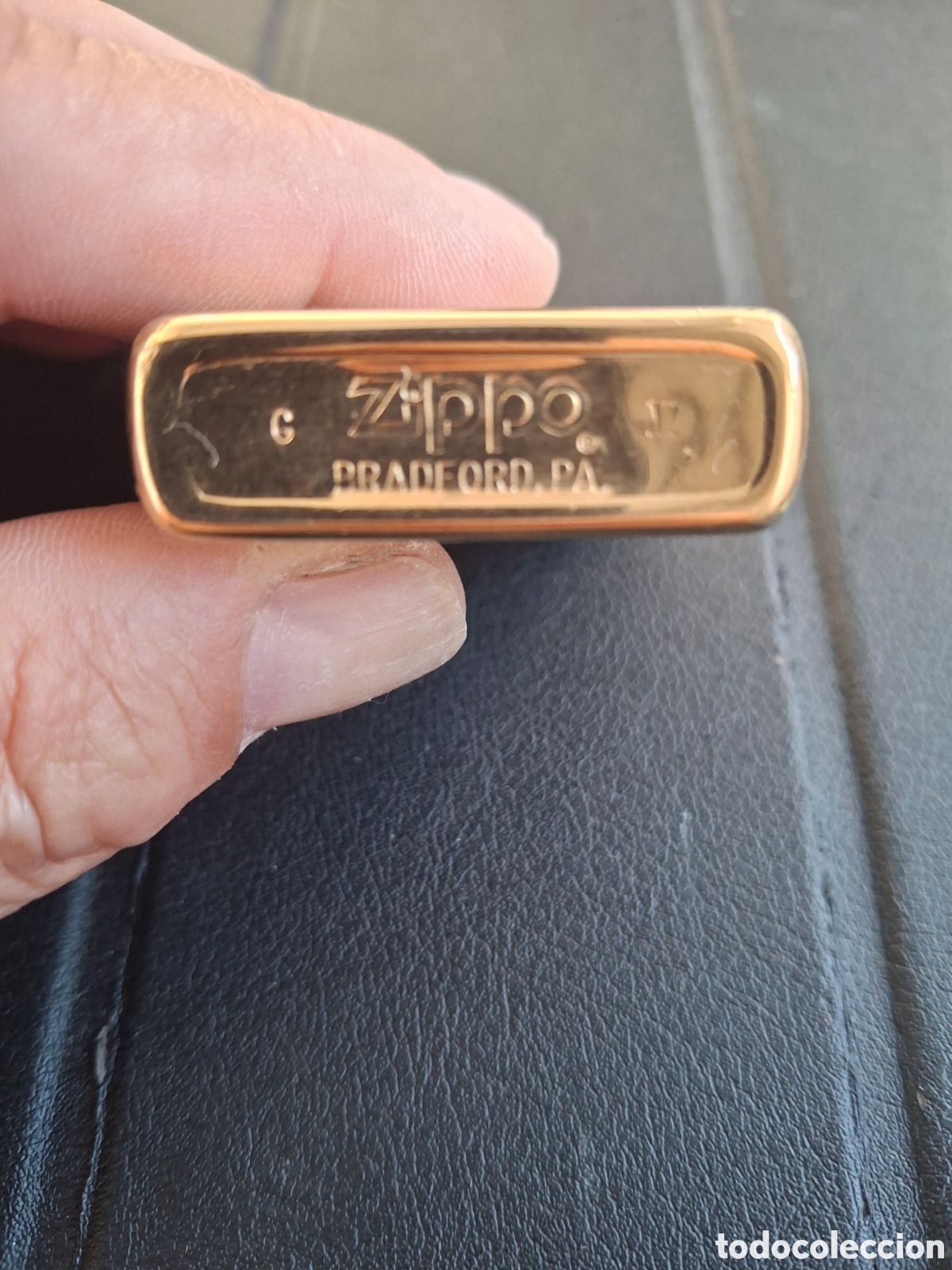 Coleccionismo: Zippo dorado vintage - Foto 2