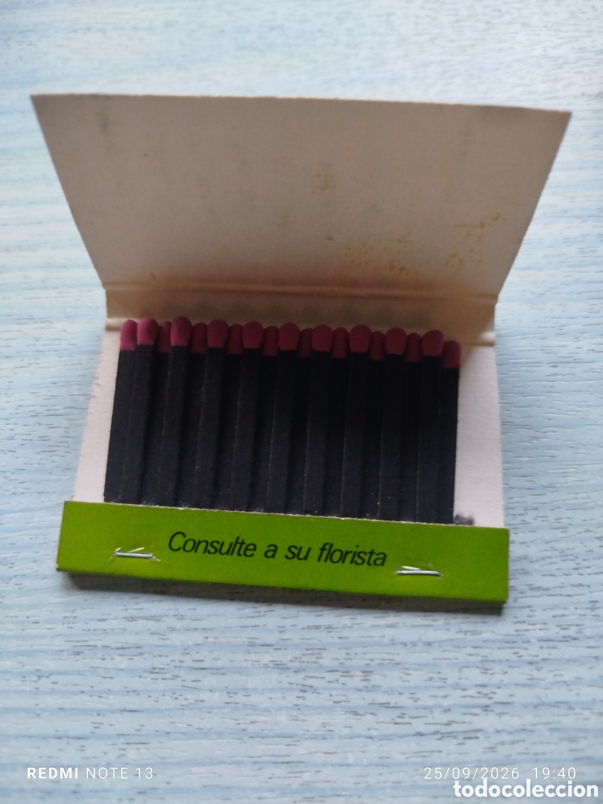 Coleccionismo: Caja cerillas interflora - Foto 3