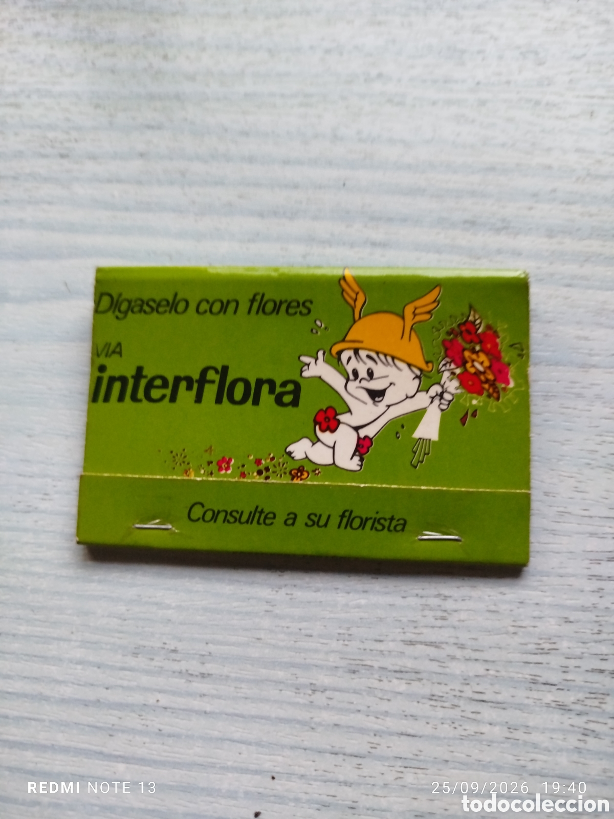 Coleccionismo: Caja cerillas interflora