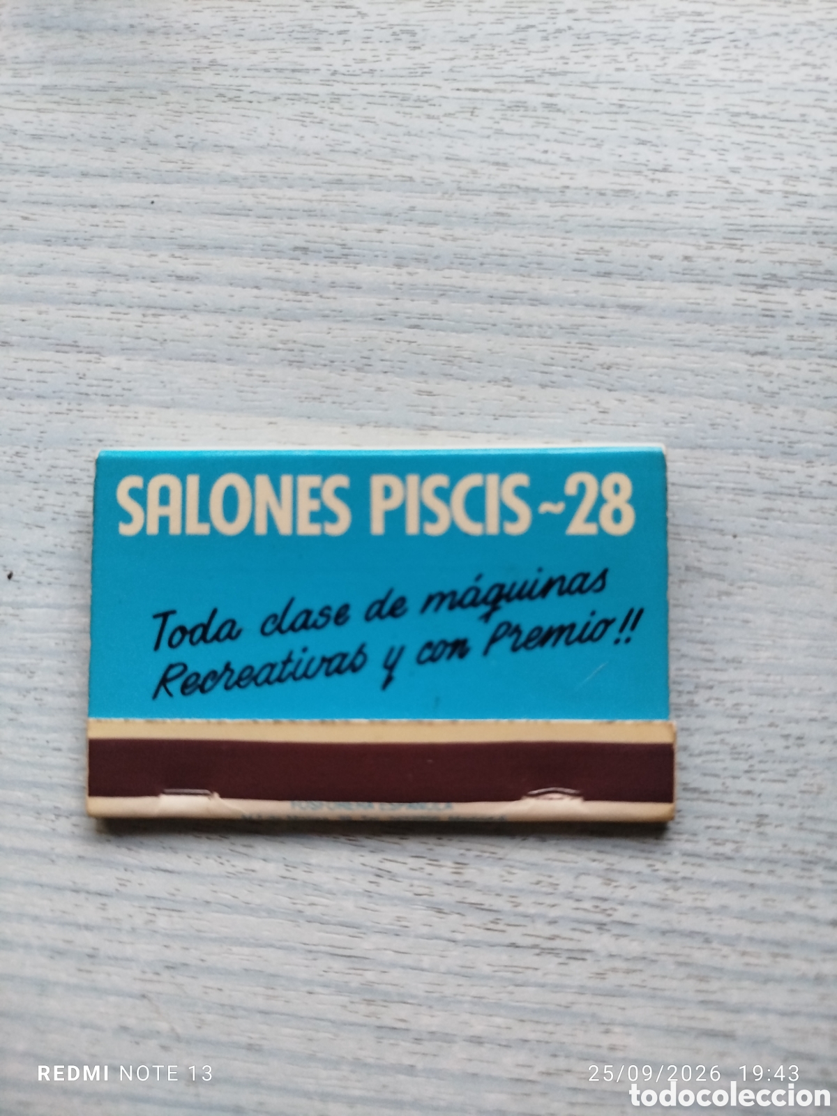 Coleccionismo: Caja cerillas salones piscis