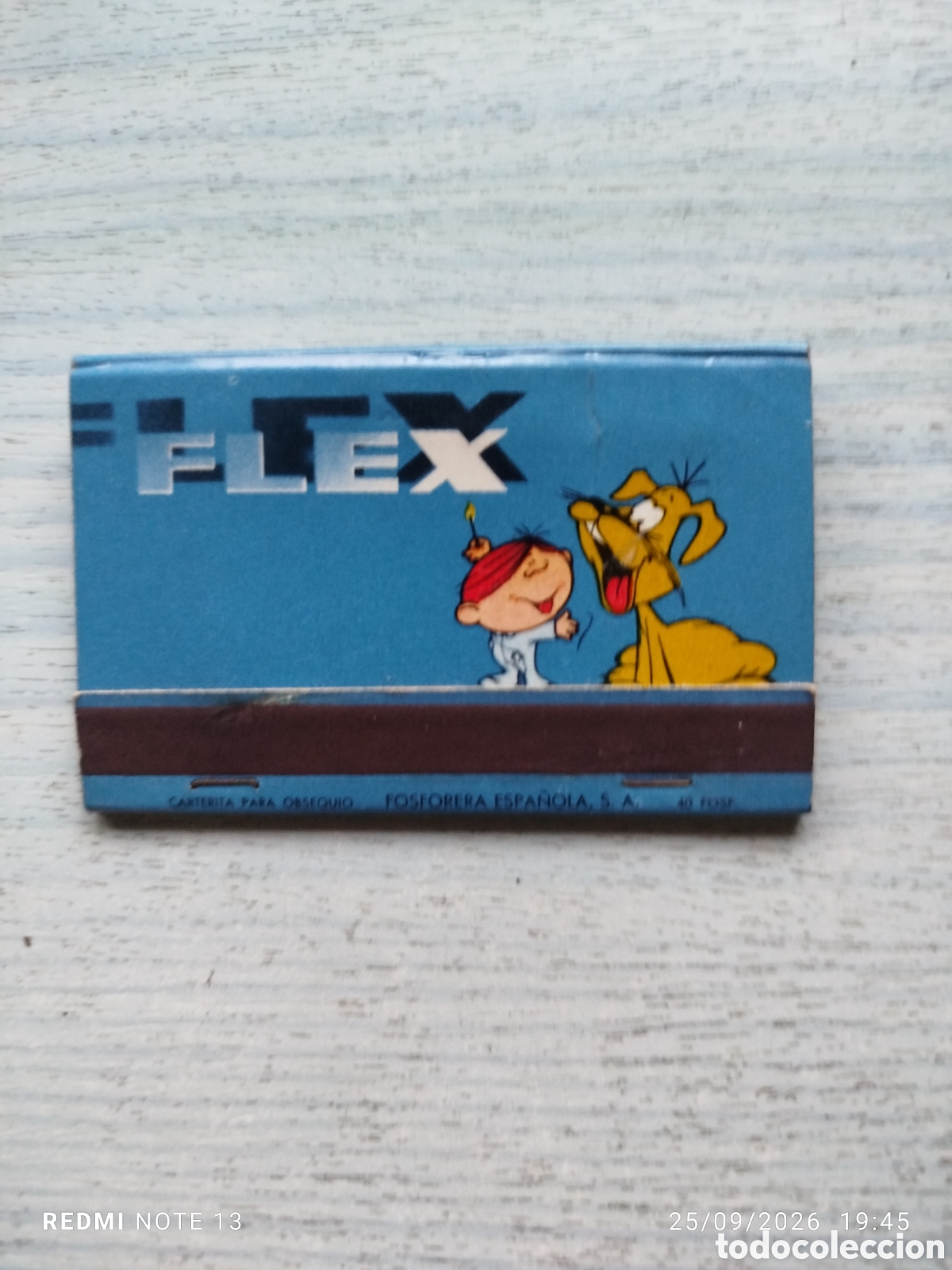 Coleccionismo: Caja cerillas flex....colchones