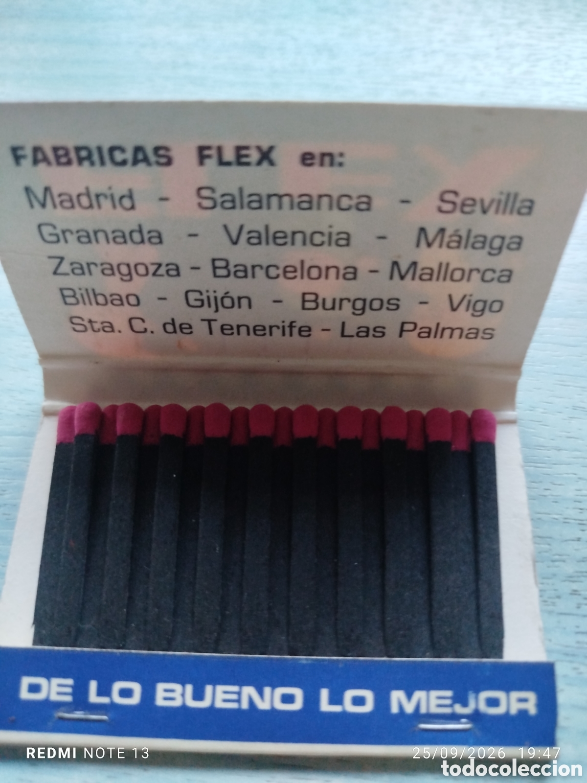 Coleccionismo: Caja cerillas flex .. colchones - Foto 3