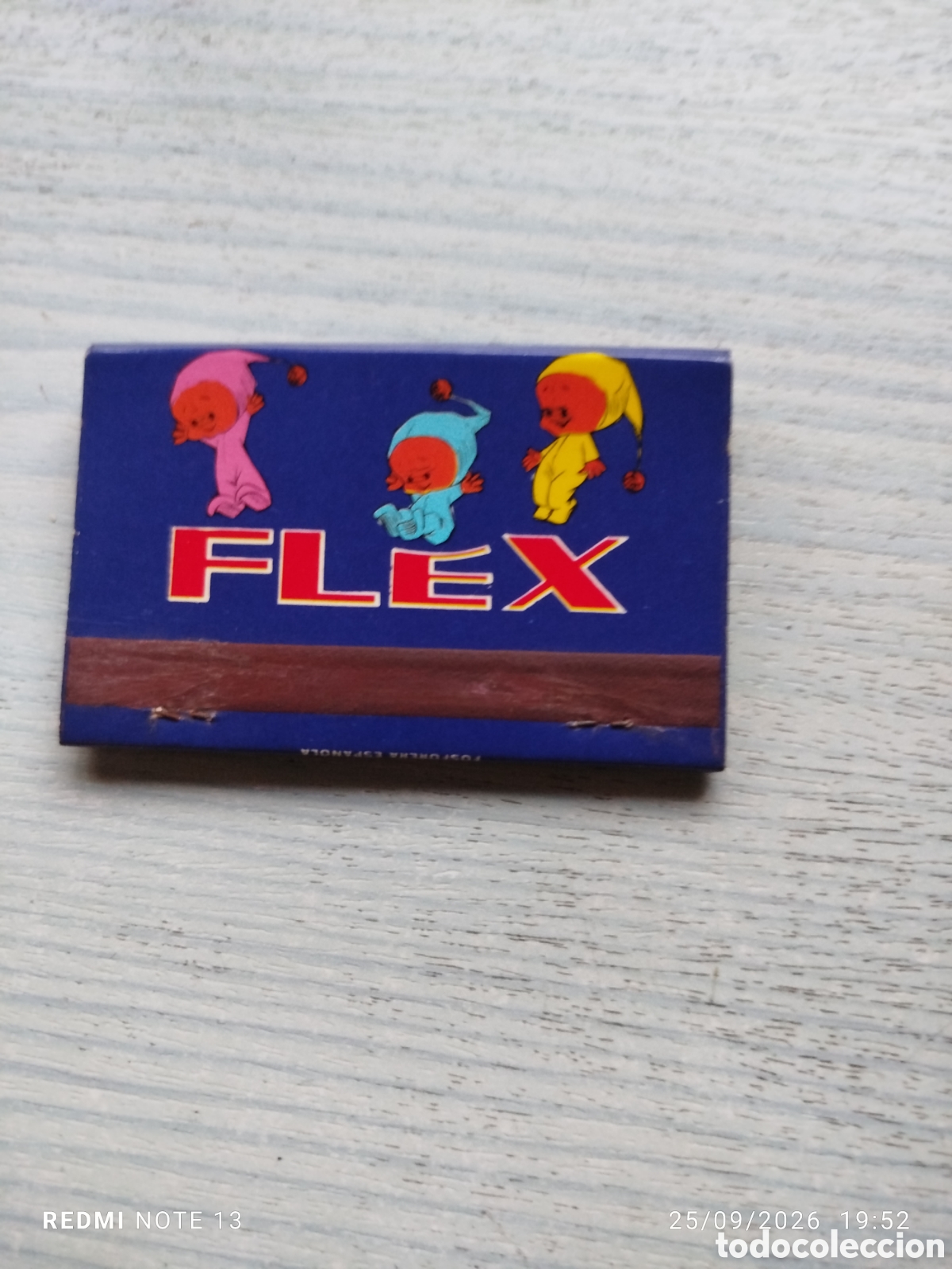 Coleccionismo: Caja cerillas flex...colchones muebles leon