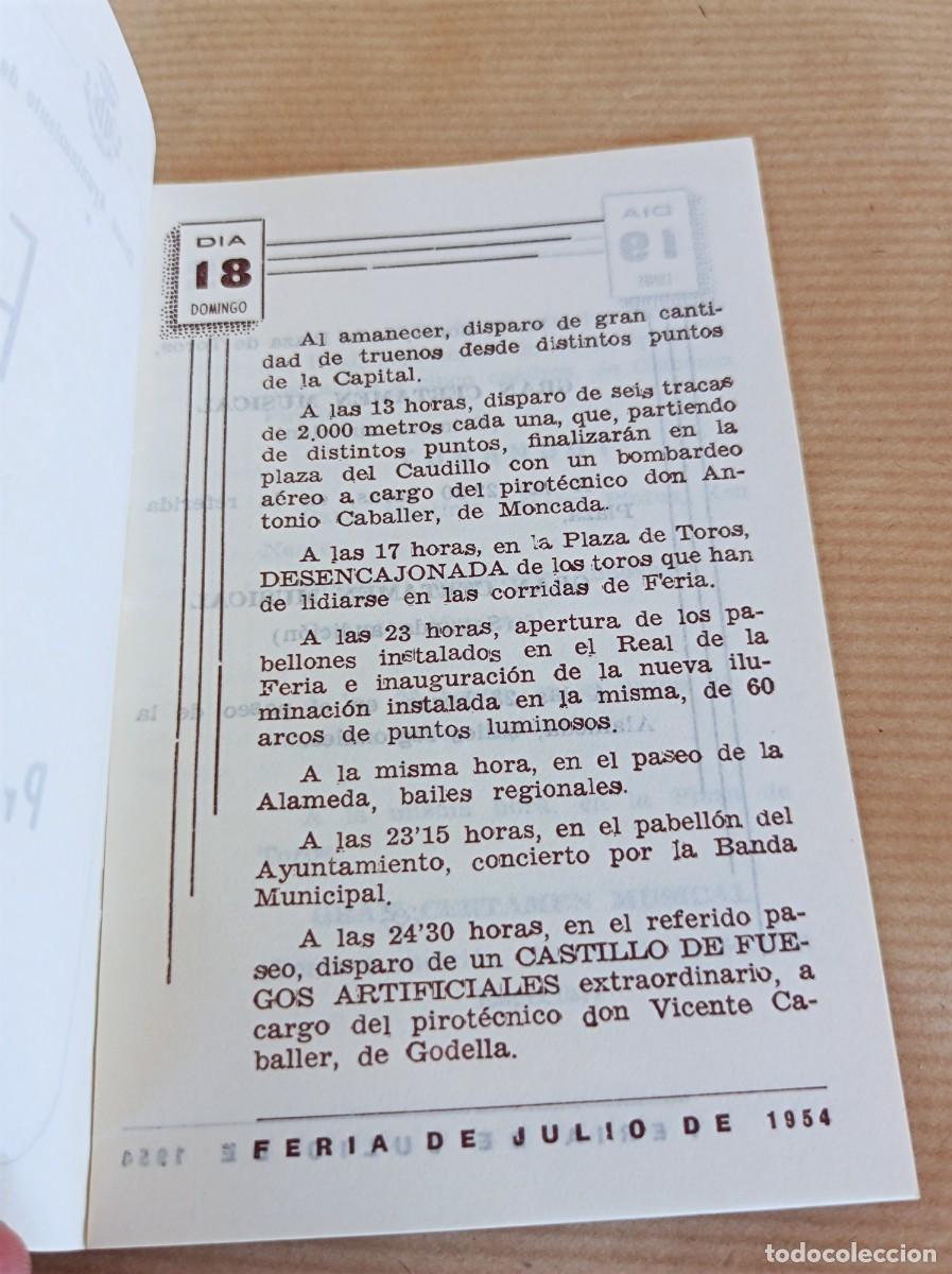 Coleccionismo: POSTAL 1951 Y PROGRAMA 1954 GRAN FERIA DE VALENCIA - Foto 7