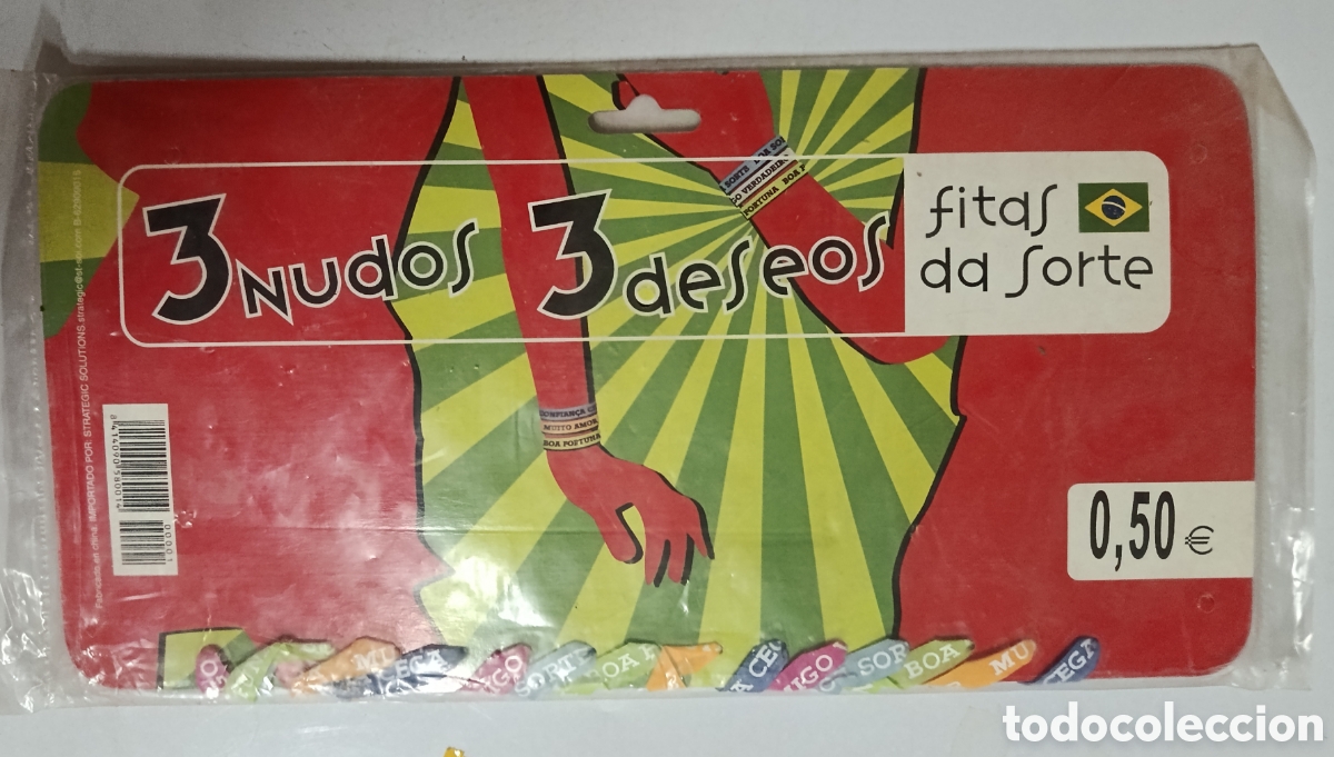 Coleccionismo: Cintas de la suerte brasile&ntilde;as 3 nudos 3 deseos (fitas da sorte) embaladas