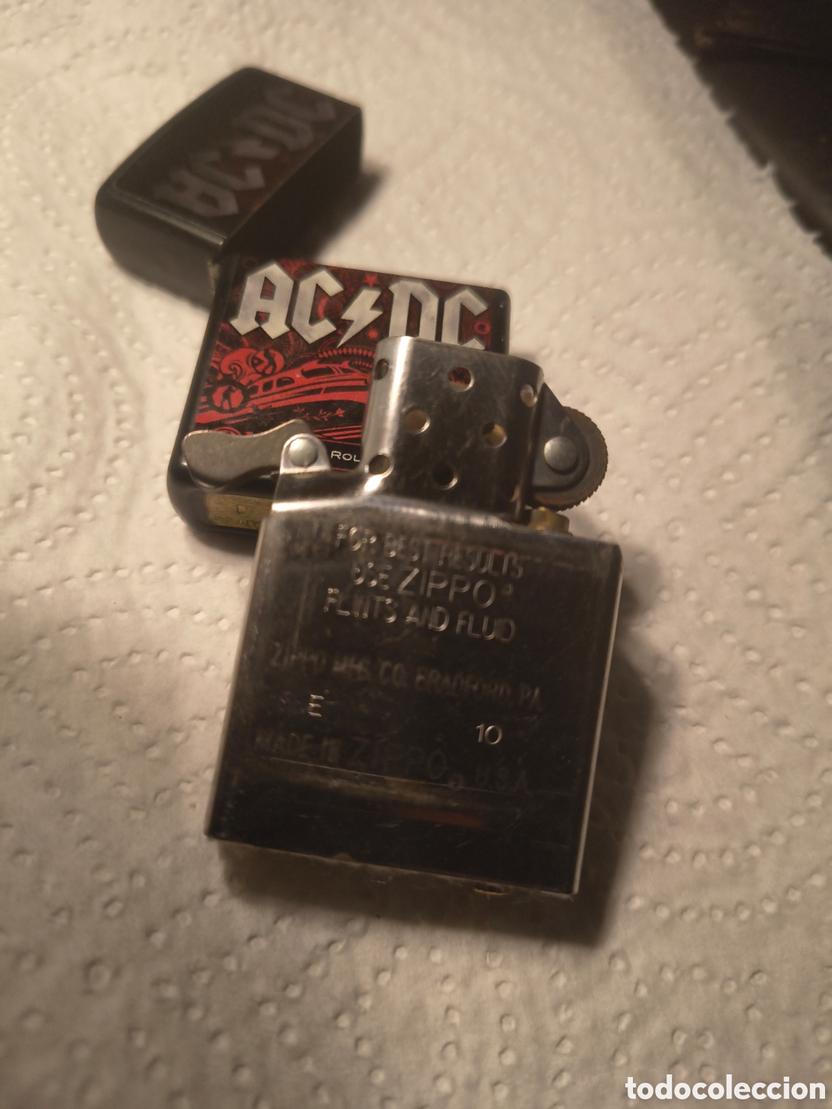 Coleccionismo: Zippo original ACDC a&ntilde;o 2010 - Foto 3