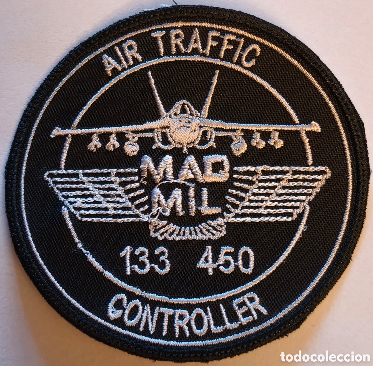 Coleccionismo: PARCHE EMBLEMA DE BRAZO BORDADO A COLOR CONTROL TR&Aacute;FICO A&Eacute;REO MADRID E. DEL AIRE