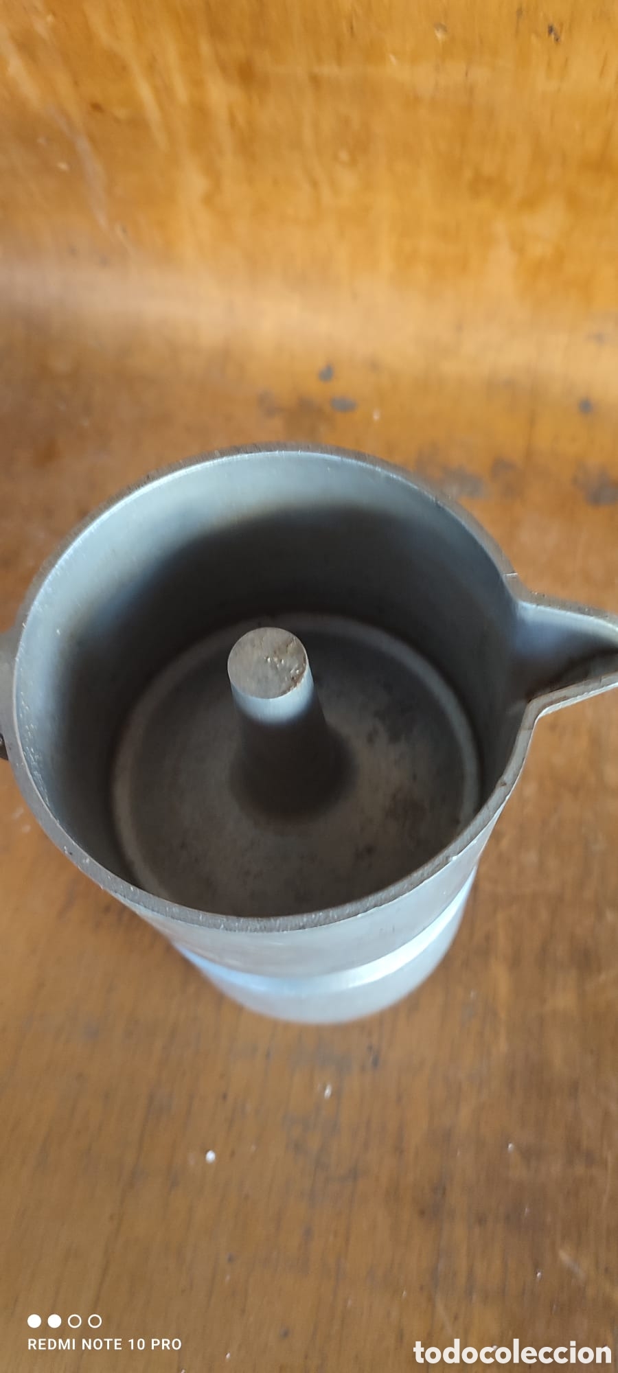 Coleccionismo: Antigua cafetera de aluminio marca Cl&iacute;per. Rara - Foto 3
