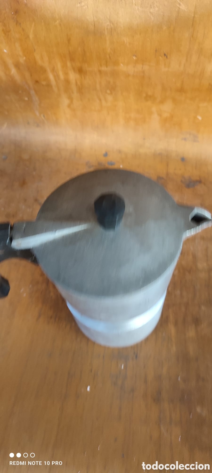 Coleccionismo: Antigua cafetera de aluminio marca Cl&iacute;per. Rara - Foto 4