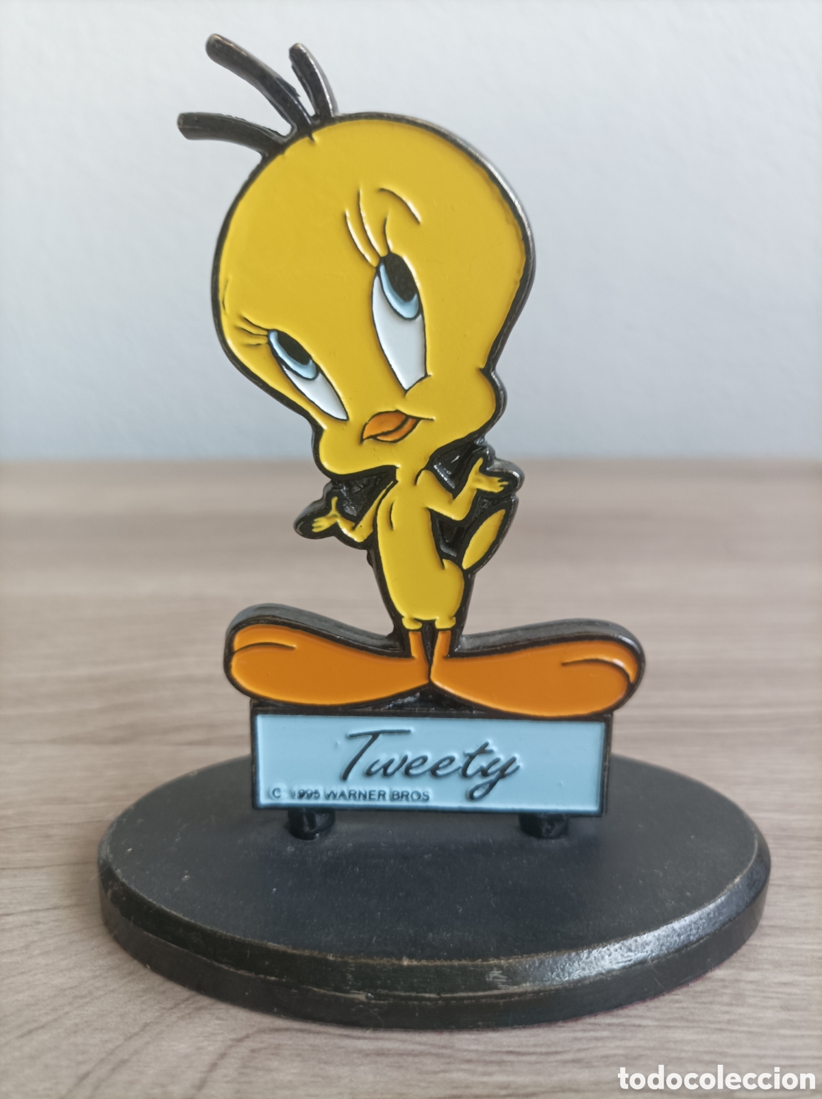 Coleccionismo: Figura Piol&iacute;n Tweety Warner Bros -Sedesma S.A 1995 Metal 291gr aprox