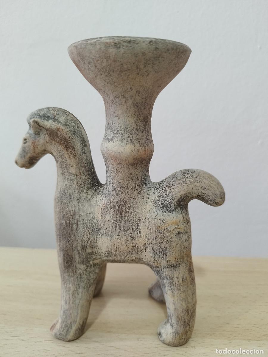 Coleccionismo: R&eacute;plica de askos canosino con caballos &ndash; Canosa di Puglia &ndash; Colecci&oacute;n Arqueol&oacute;gica