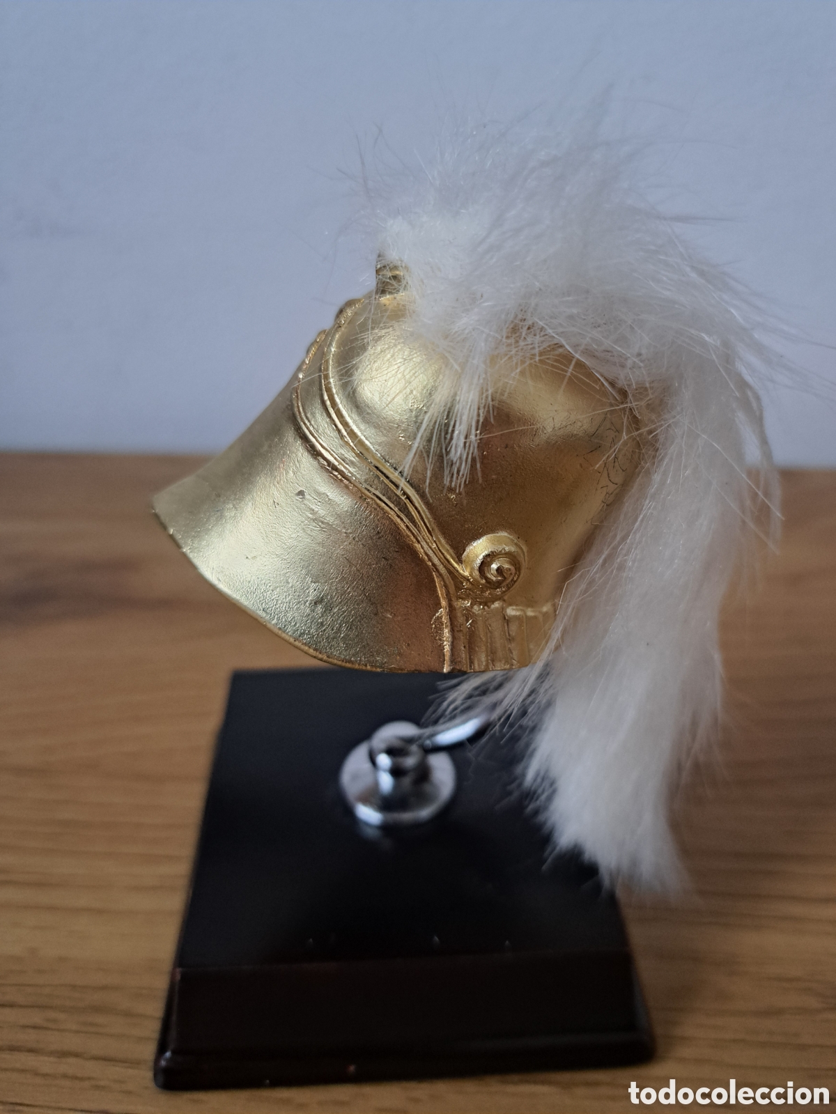 Coleccionismo: Mini casco de plomo con peana .Marco Antonio. - Foto 4