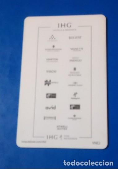 Coleccionismo: tarjeta llave hoteles IHG - Foto 2
