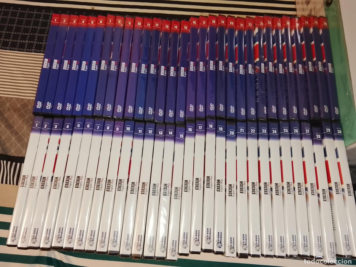 Coleccionismo: Bbc english plus 30 DVD curso ingles 30 DVD + CD rom Windows precintados