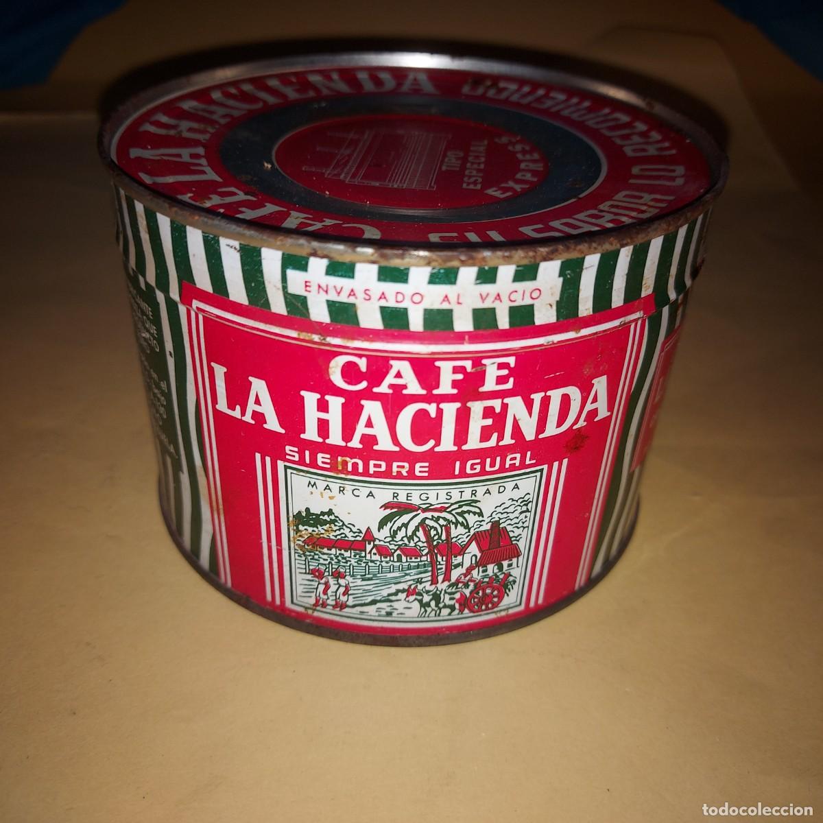 Coleccionismo: CAFE LA HACIENDA, CAJA METALICA PRECINTADA, A&Ntilde;OS 70