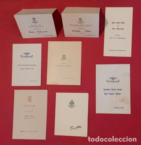 Sammelleidenschaft Papier: 8 MEN&Uacute;S DE BODAS. Finales a&ntilde;os 50, a&ntilde;os 60 y 1979