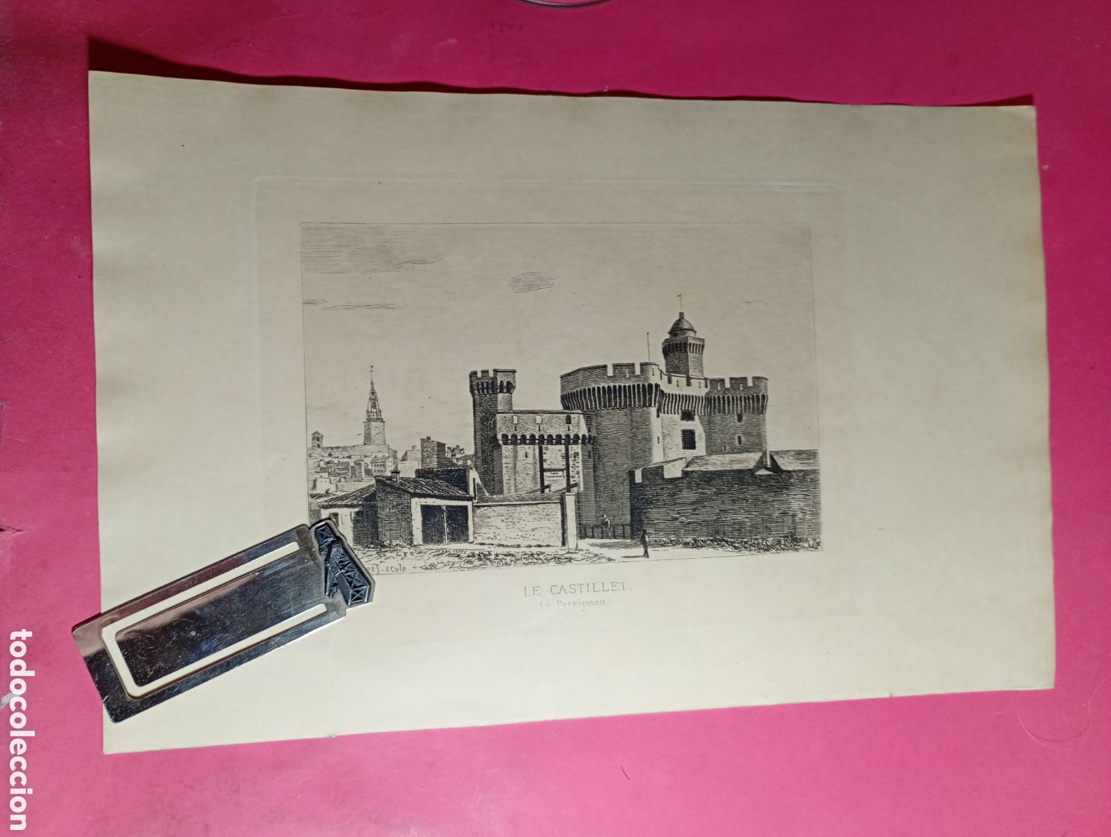 Coleccionismo: PERPIGNAN PERPINYA VINTAGE ANTIGUA LITO ''LE CASTELET''