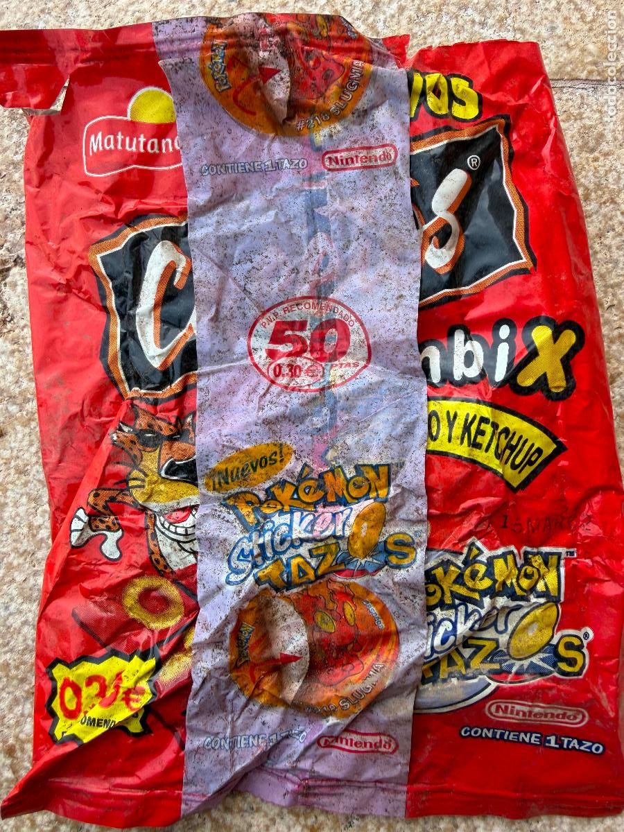 Coleccionismo: Envoltorio cheetos pokemon Nintendo