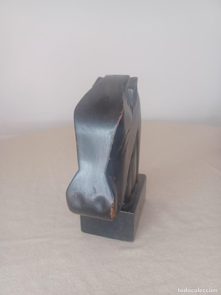 Coleccionismo: Talla de madera cabeza caballo - Foto 2