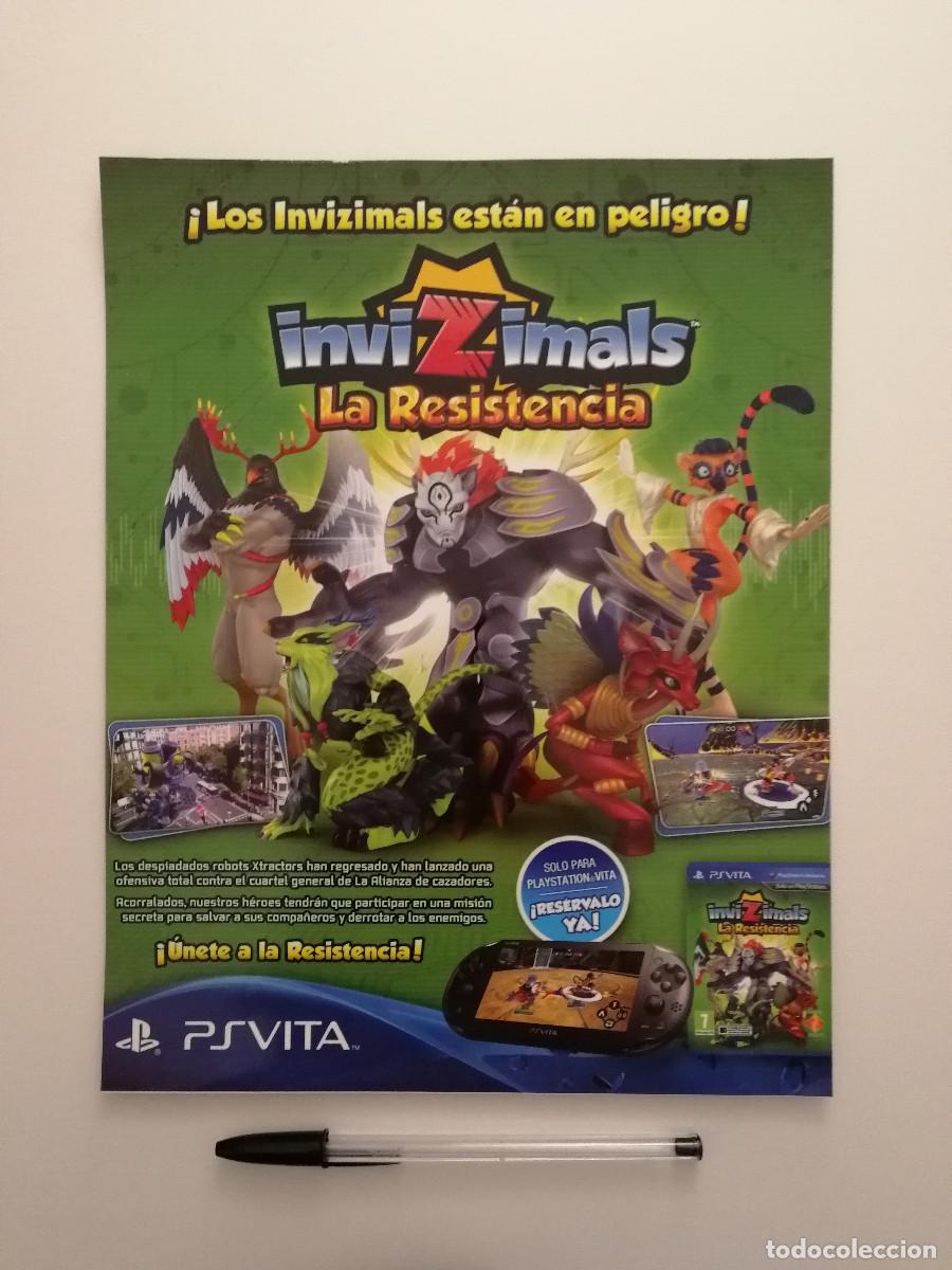 Coleccionismo: ANUNCIO ACARTONADO - Invizimals La Resistencia - Playstation Vita - PUBLICIDAD LAMINA