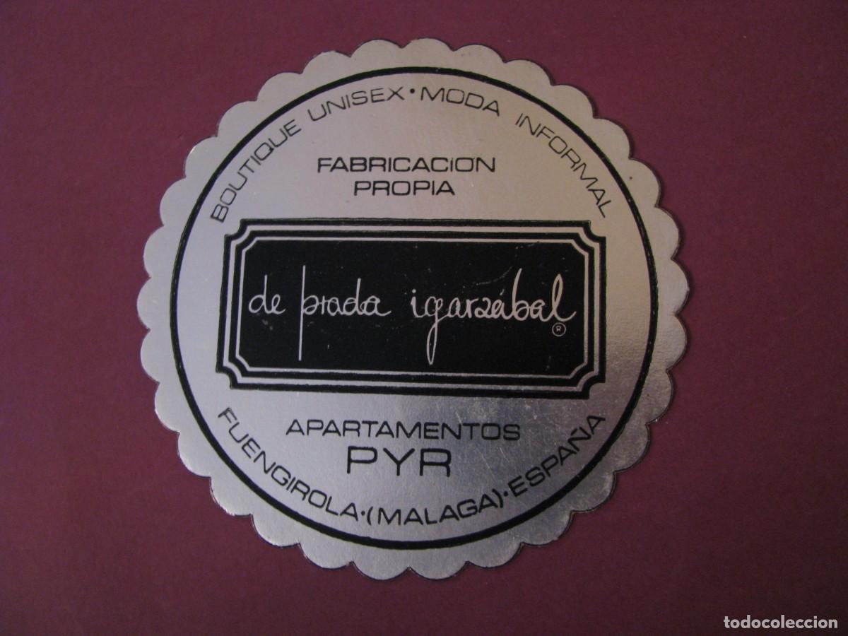 Coleccionismo: POSAVASOS BOUTIQUE UNISEX DE PRADA IGARZABAL. FUENGIROLA