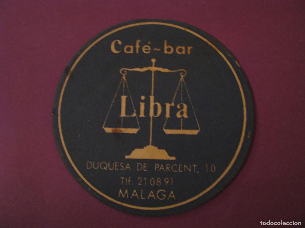 Coleccionismo: POSAVASOS CAFE BAR LIBRA. MALAGA - Foto 1