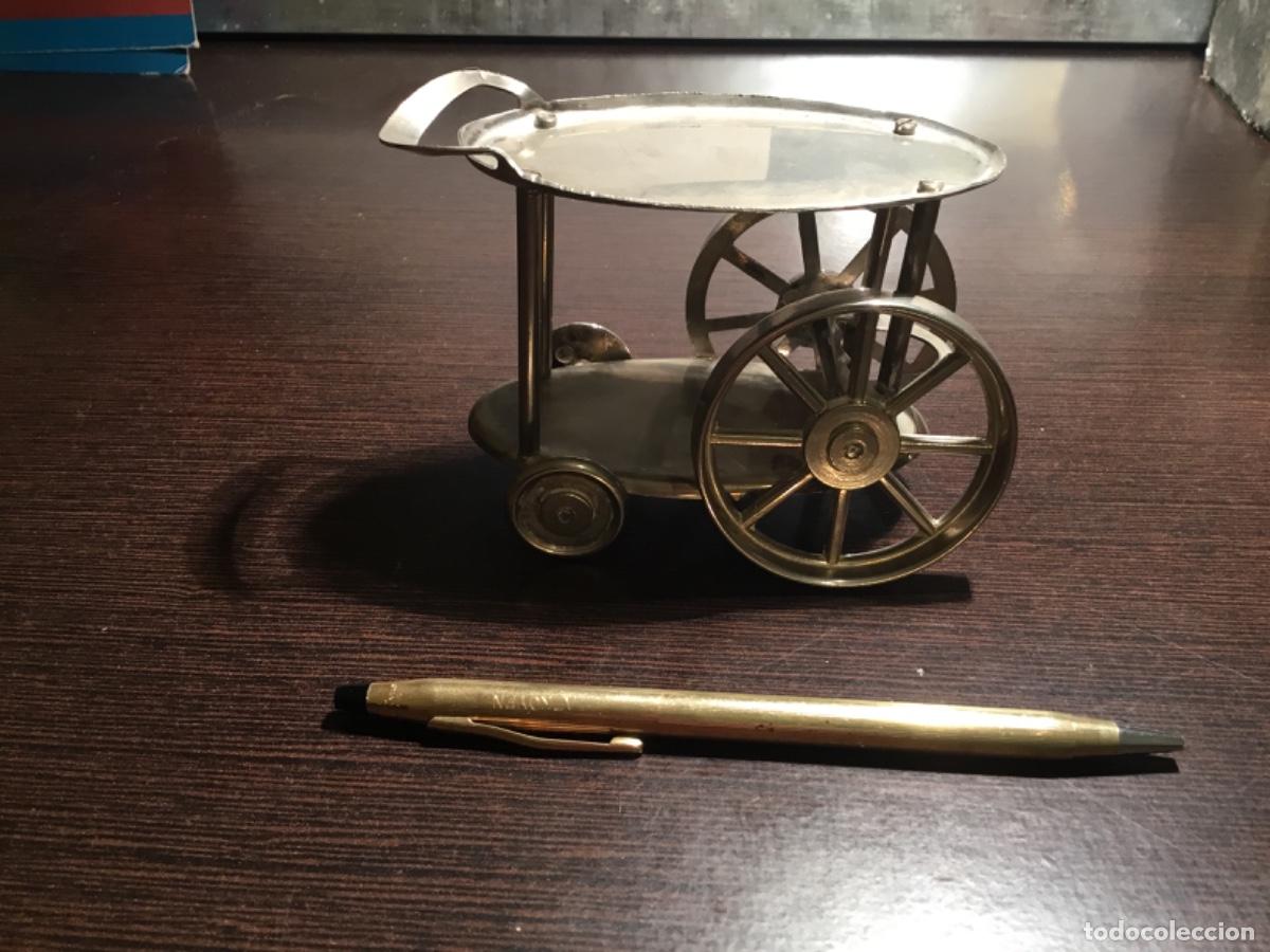 Coleccionismo: Antiguo, dif&iacute;cil carrito camarera miniatura
