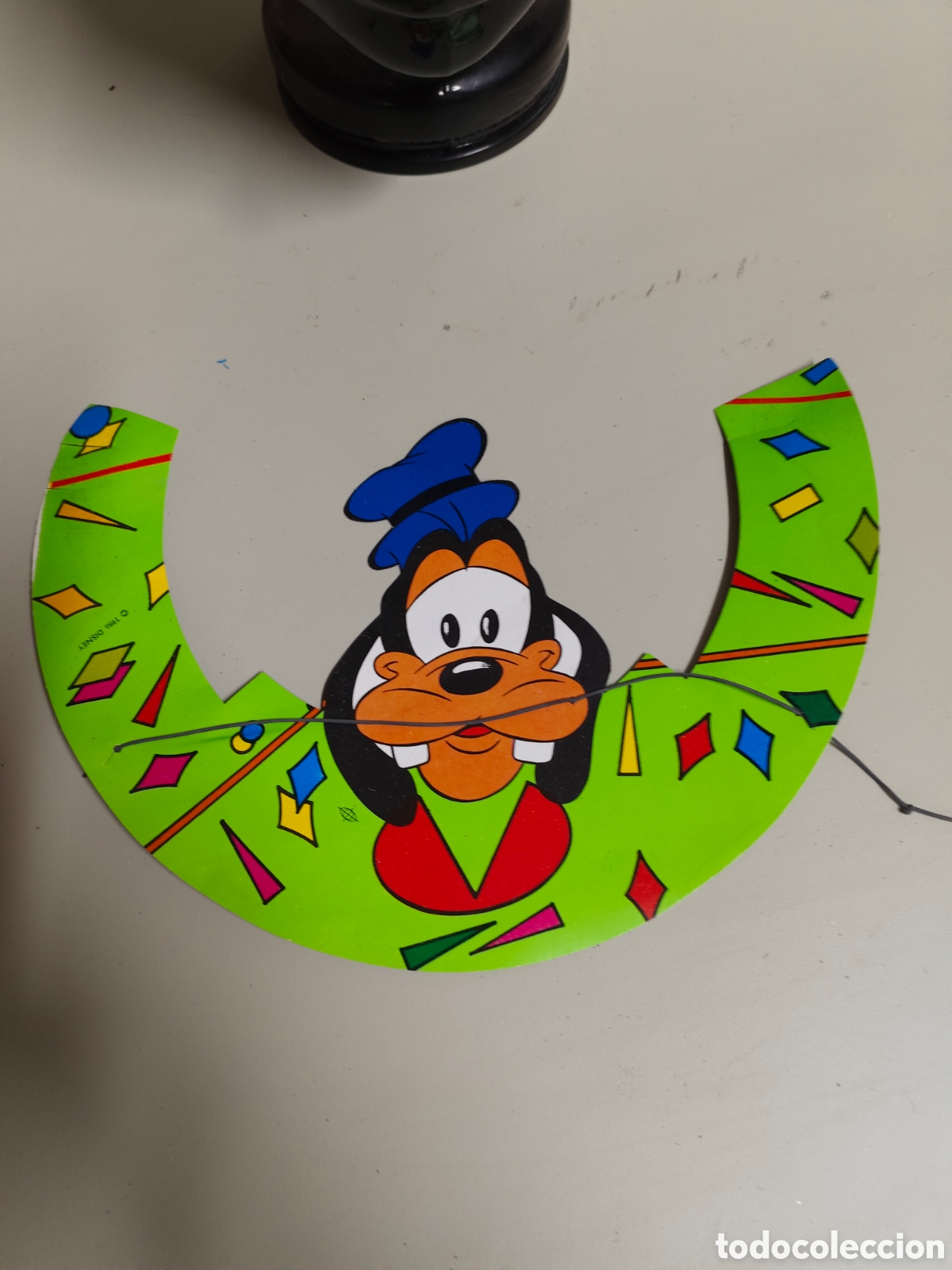 Coleccionismo: Bonito gorro visera de celebraci&oacute;n Goofy de Disney a&ntilde;o 1986. Ver fotos. Sin usar.
