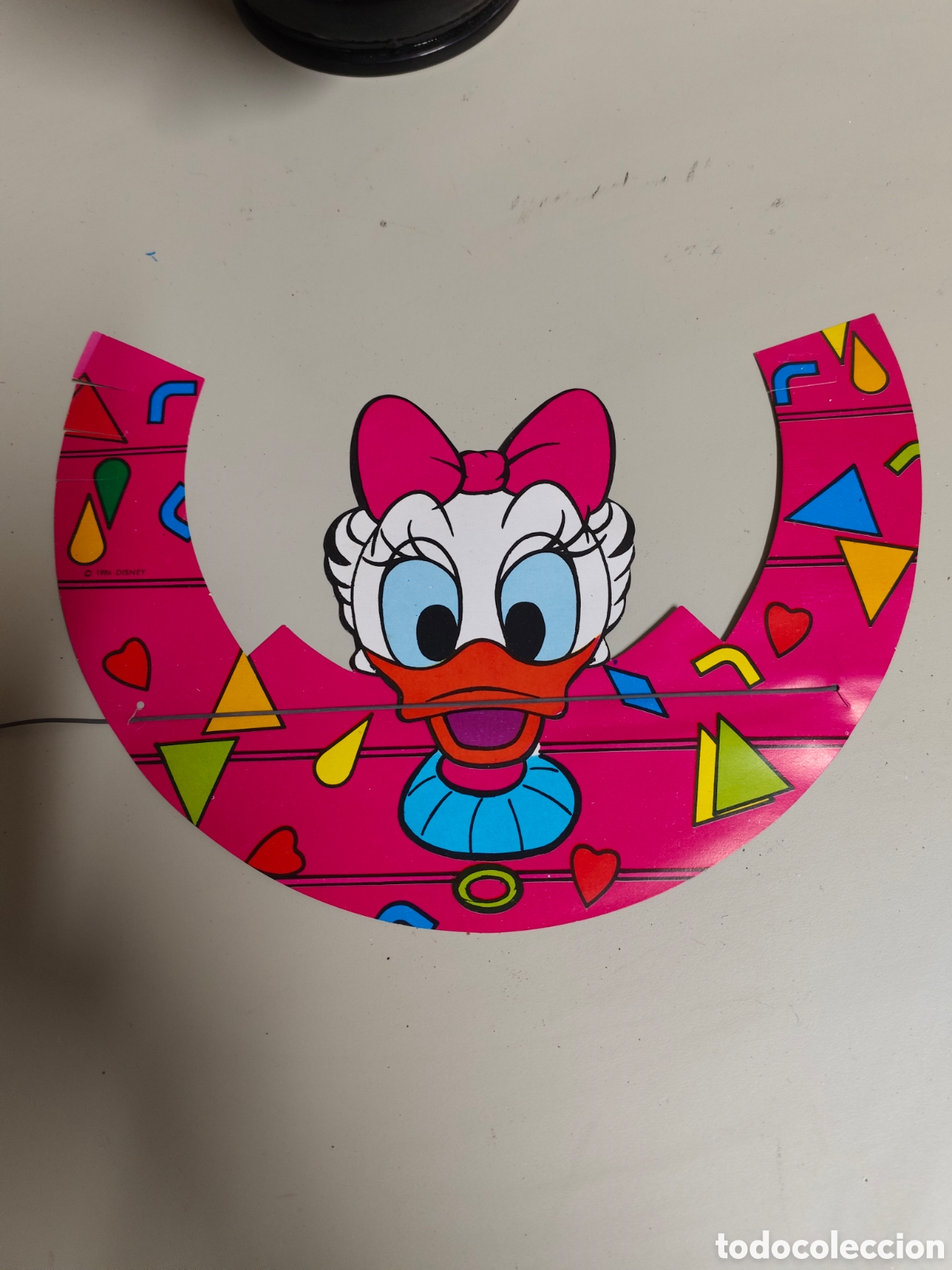 Coleccionismo: Antiguo gorrito visera de celebraci&oacute;n de Disney a&ntilde;o 1986, Deisy novia del pato Donald. No usado