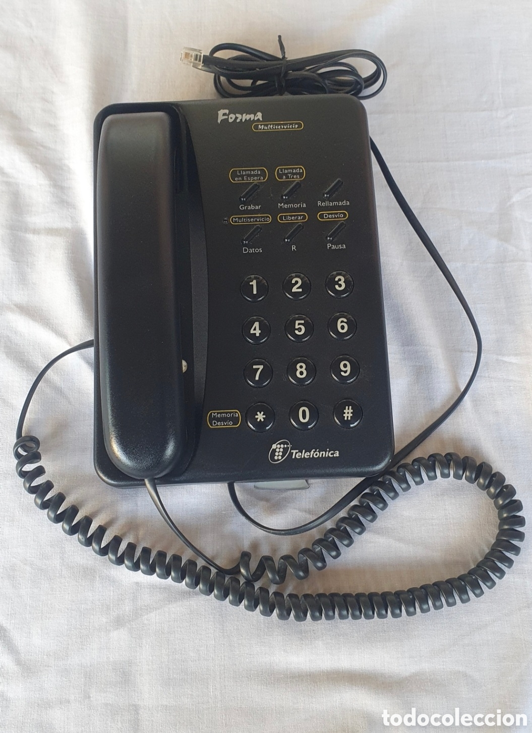 Coleccionismo: Tel&eacute;fono Fijo Vintage &rdquo;Forma Multiservicio&rdquo; Telef&oacute;nica