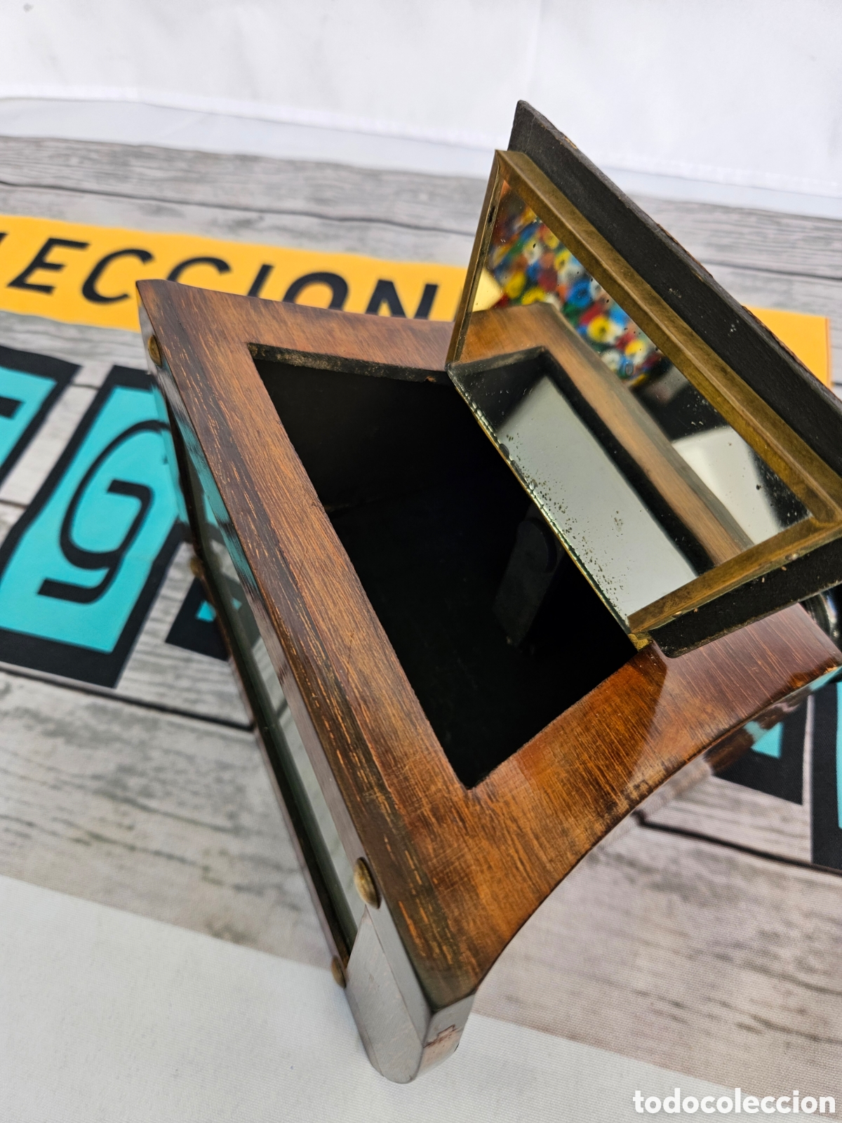 Coleccionismo: VISOR ESTEREOSCOPICO EN MADERA - Foto 8