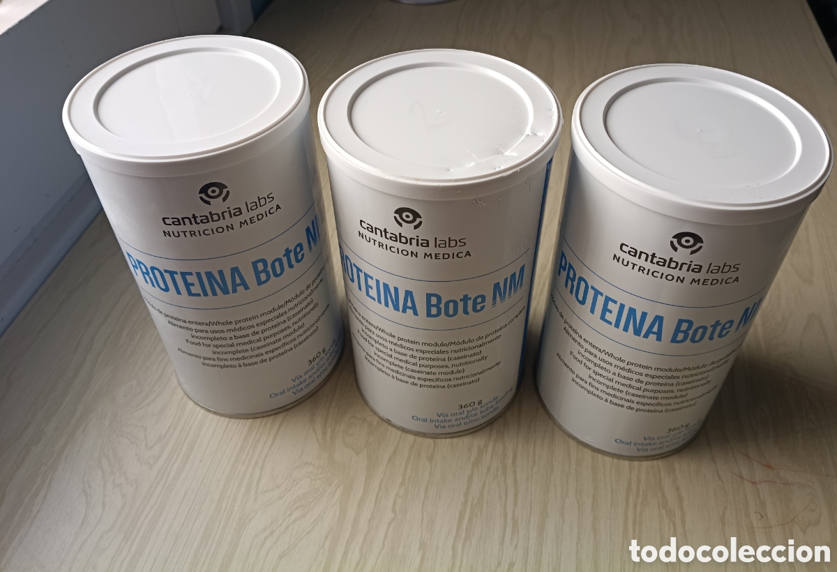 Coleccionismo: 3 BOTES 360g. PROTEINA (CASEINATO) PRECINTADOS 3x36&euro;