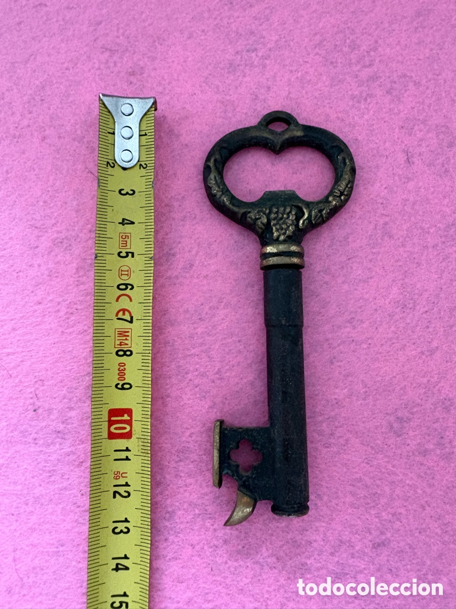 Coleccionismo: Antigua llave de metal (A23) - Foto 2