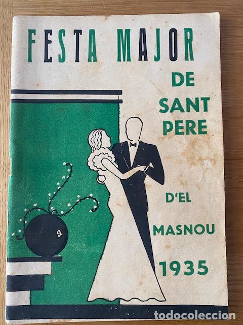 Coleccionismo: Masnou. 1935. Festa Major de Sant Pere. Programa