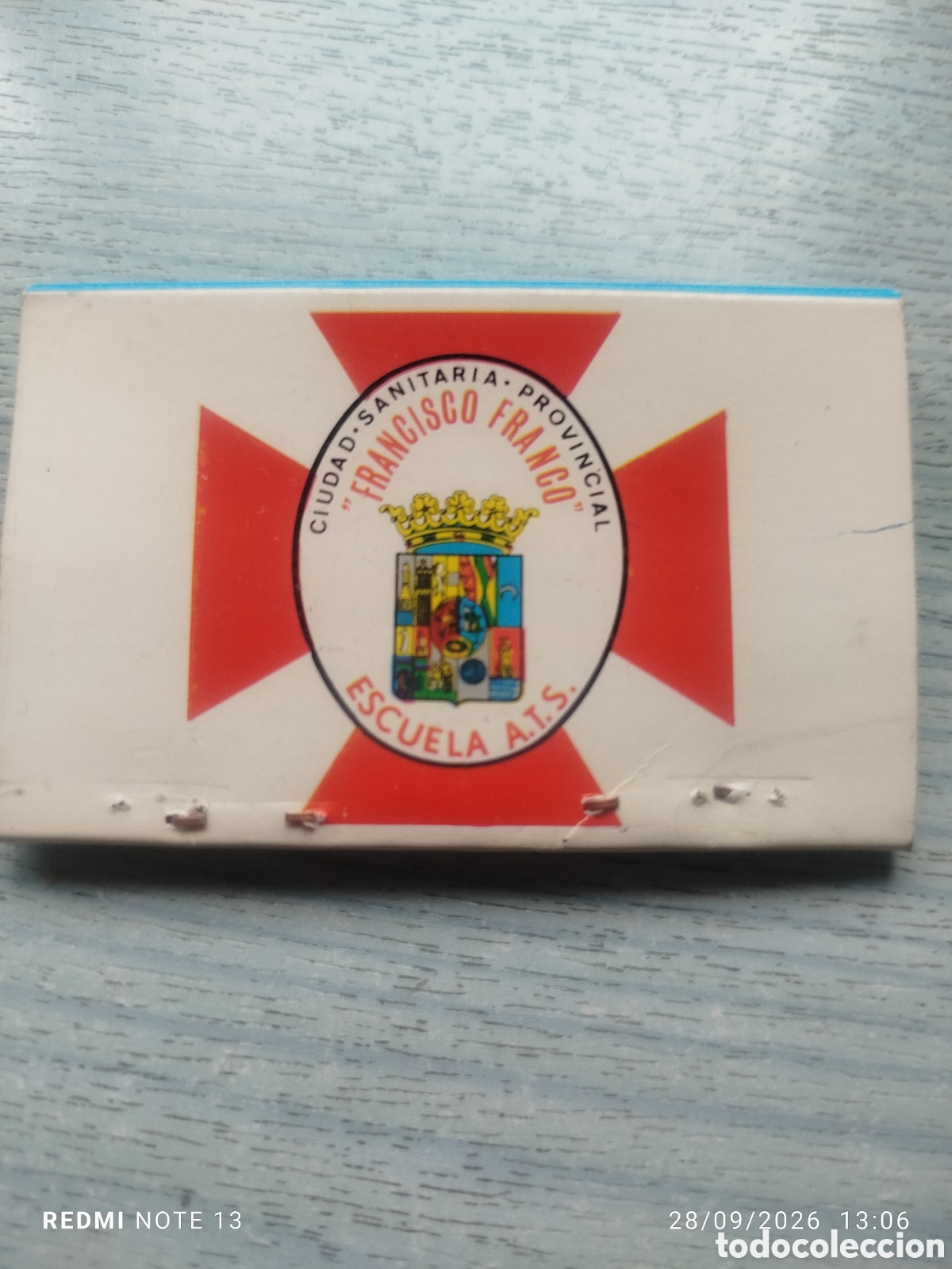 Coleccionismo: Caja cerillas ciudad sanitaria francisco franco