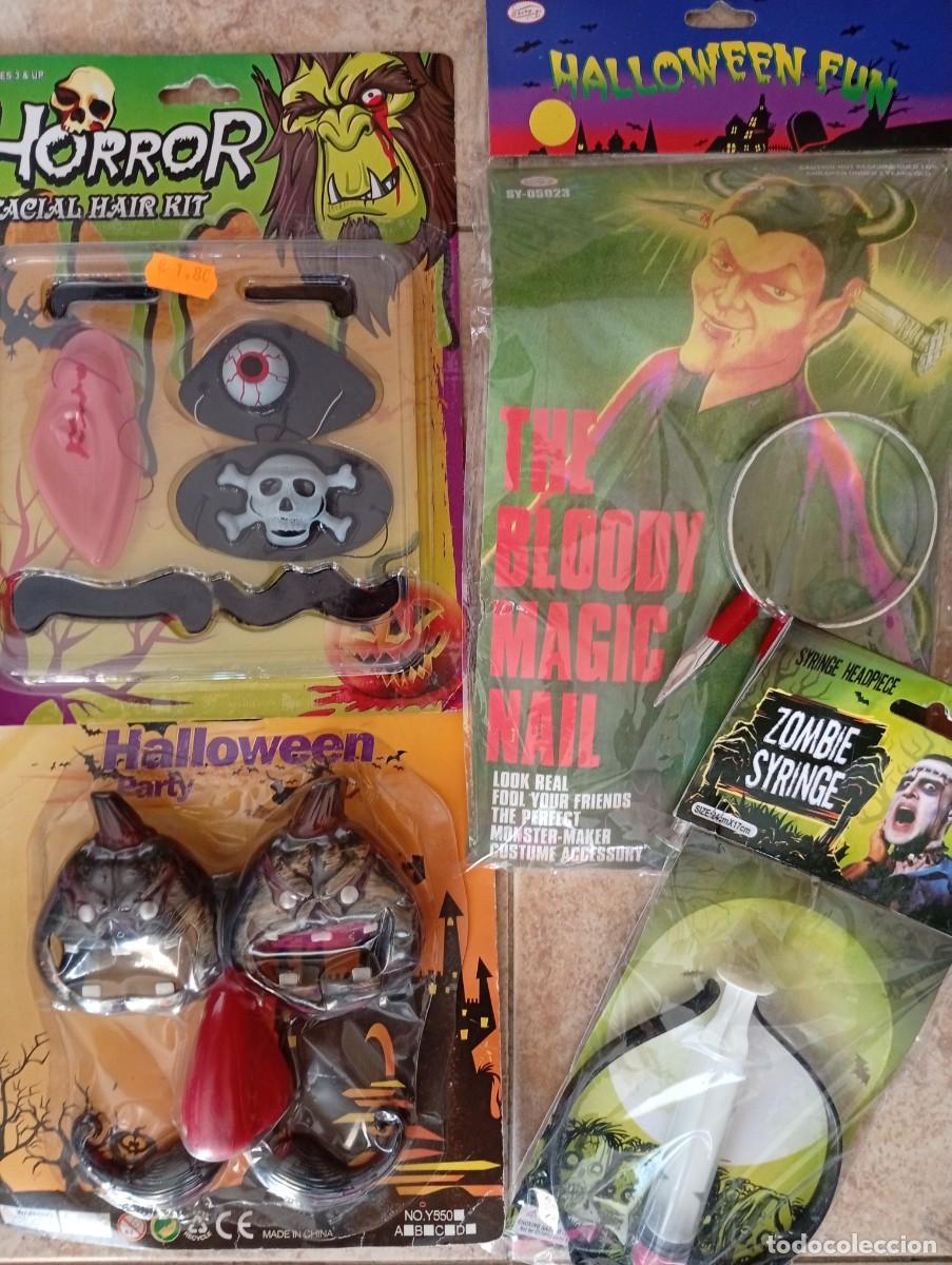 Coleccionismo: LOTE ACCESORIOS DE HALLOWEEN DISFRAZ FIESTA SIN USAR NUEVO PRECINTADO