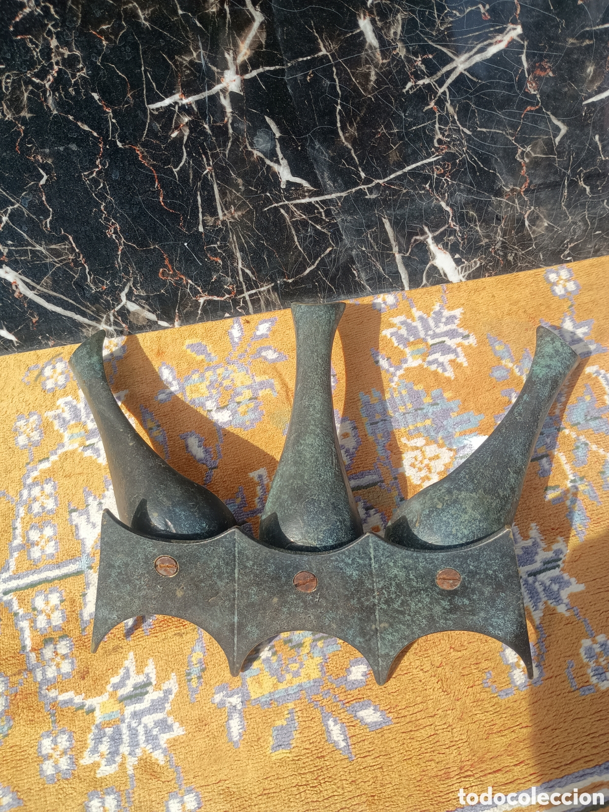 Coleccionismo: Portapipas bronce metal - Foto 5