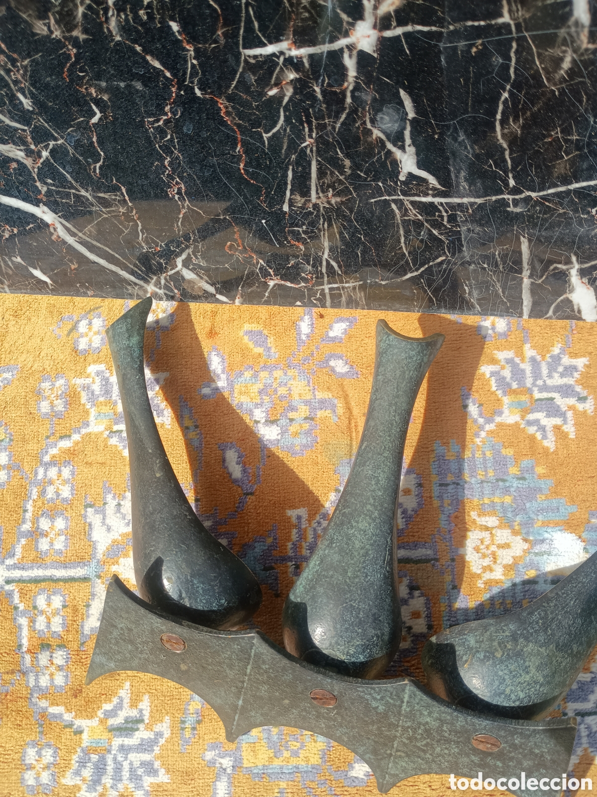 Coleccionismo: Portapipas bronce metal - Foto 6