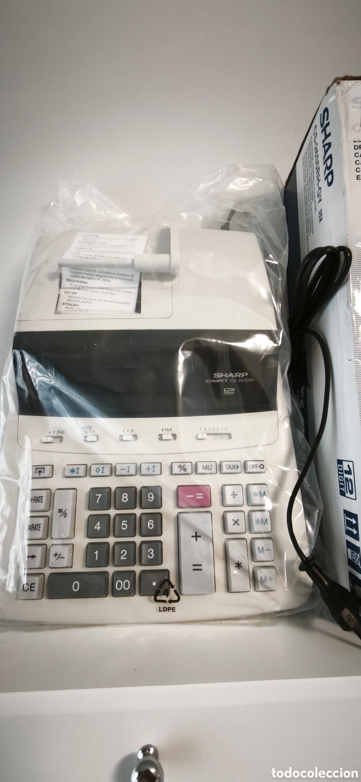 Coleccionismo: Calculadora Sharp CS-2635RH-GY - Foto 2