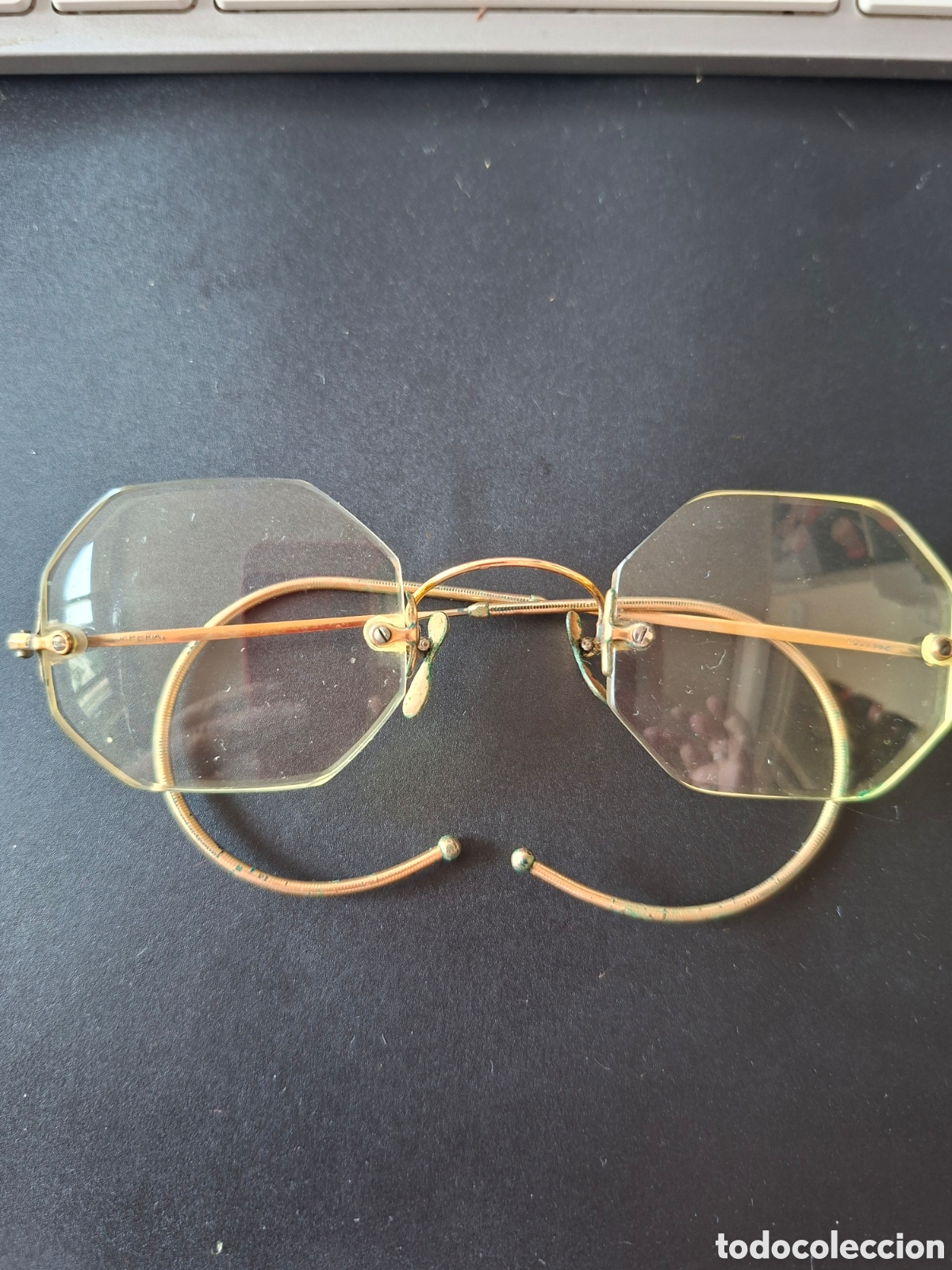 Coleccionismo: Gafas principio del siglo 20 sin monturas con estuche original