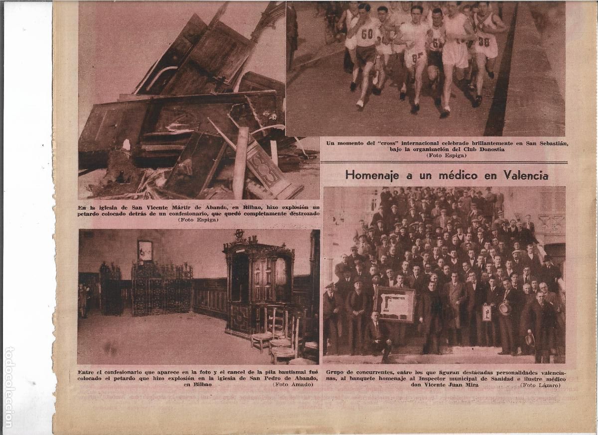 Coleccionismo: A&Ntilde;O 1933 RECORTE PRENSA VALENCIA HOMENAJE AL MEDICO VICENTE JUAN MIRA INSPECTOR MUNICIPAL SANIDAD
