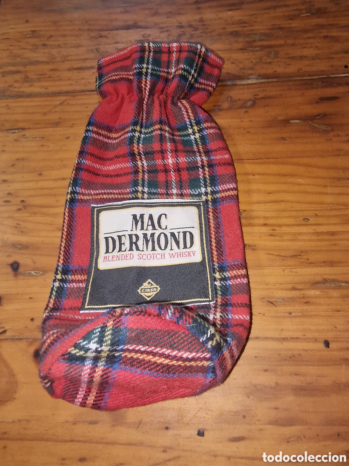Coleccionismo: Aut&eacute;ntica bolsa guardar botella Mac dermond blended scotch whisky,cirsa,ideal coleccionista