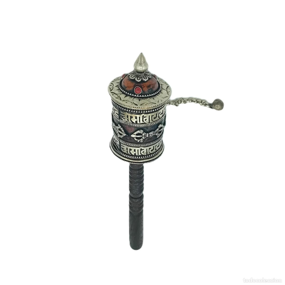 Coleccionismo: Molinillo Tibetano Coral 108 Mantras / Tibetan Coral 108 Mantras Prayer Wheel